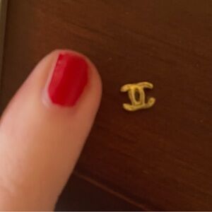 Authentic replacement Chanel logo for earring or necklace